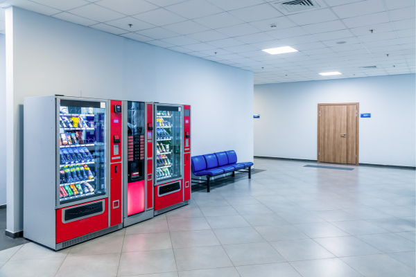waiting area vending machines