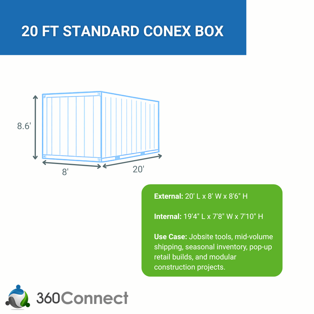 20 foot conex box