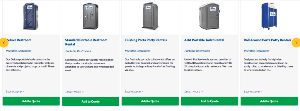 Types of portable restrooms